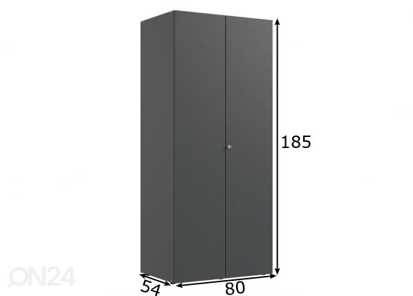 Шкаф платяной MRK 669 80 cm размеры