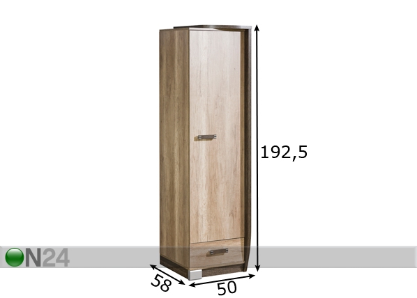 Шкаф платяной R17P размеры