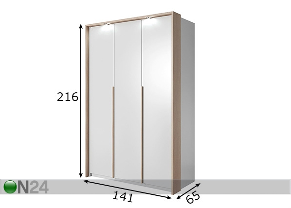 Шкаф платяной Xelo 140 размеры