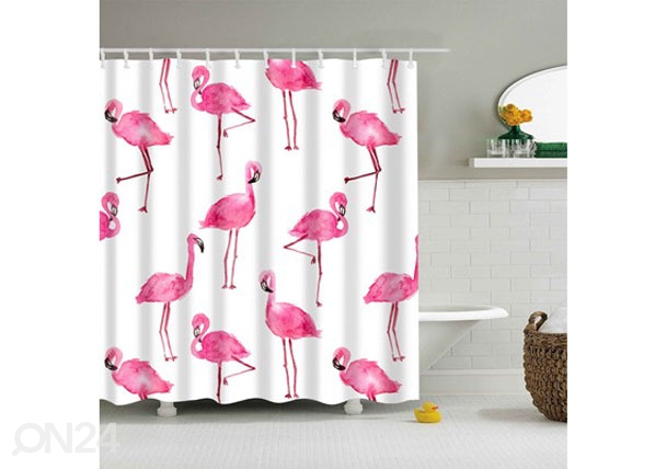 Штора для ванной Flamingo White 150x180 cm