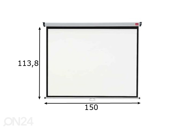 Экран Nobo 4:3 150x113,8 cm размеры