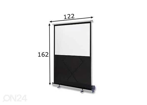 Экран мобильный Nobo 162x122 cm, 4:3 размеры