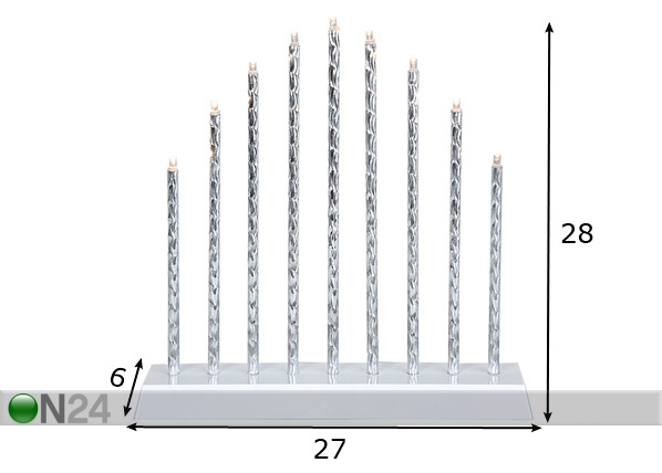 Электрические свечи Trix 9 размеры