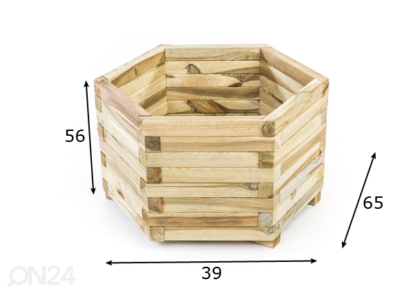 Ящик для растений 39x65 cm размеры