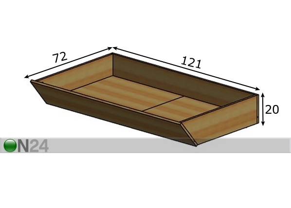 Ящик кроватный Atena размеры