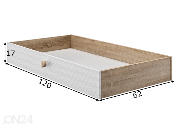 Ящик кроватный Intimi размеры