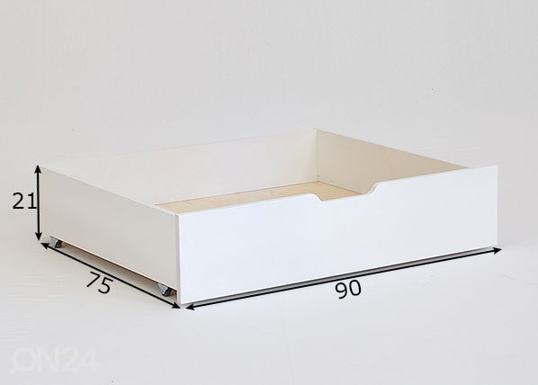 Ящик кроватный Jerwen 90x75x21 см размеры