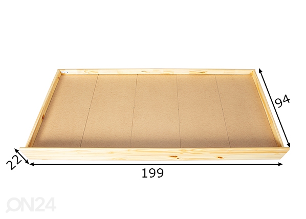 Ящик кроватный Lati 200 cm размеры