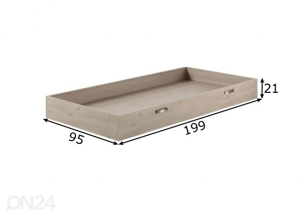 Ящик кроватный Nani размеры