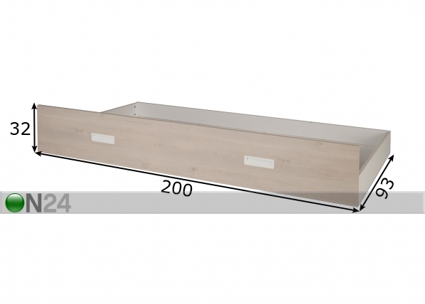 Ящик кроватный Tiago размеры