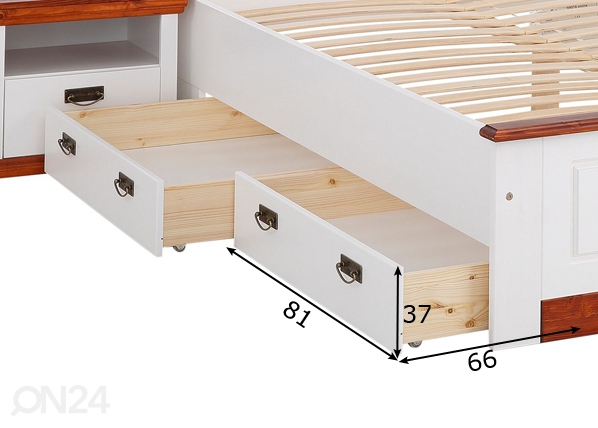 Ящики кроватные Dorthe размеры