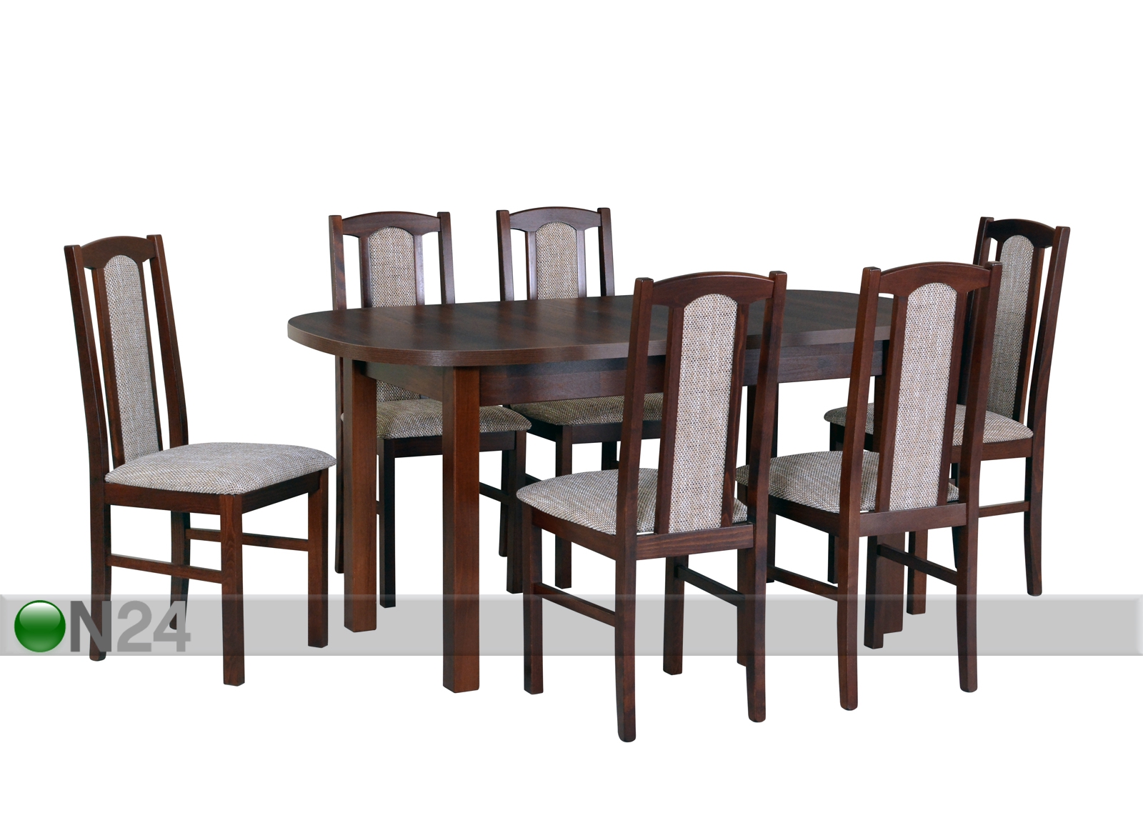 Комплект обеденный стол и 6 стульев