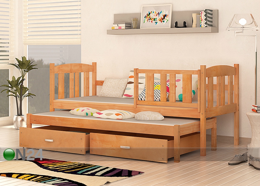 2-местная детская кровать 80x184 cm + матрасы увеличить