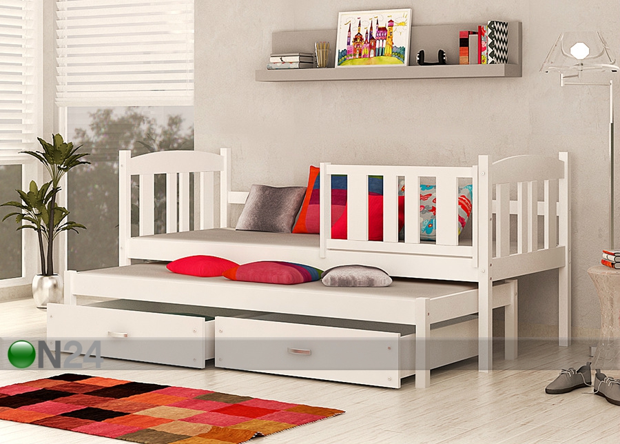 2-местная детская кровать 80x184 cm + матрасы увеличить