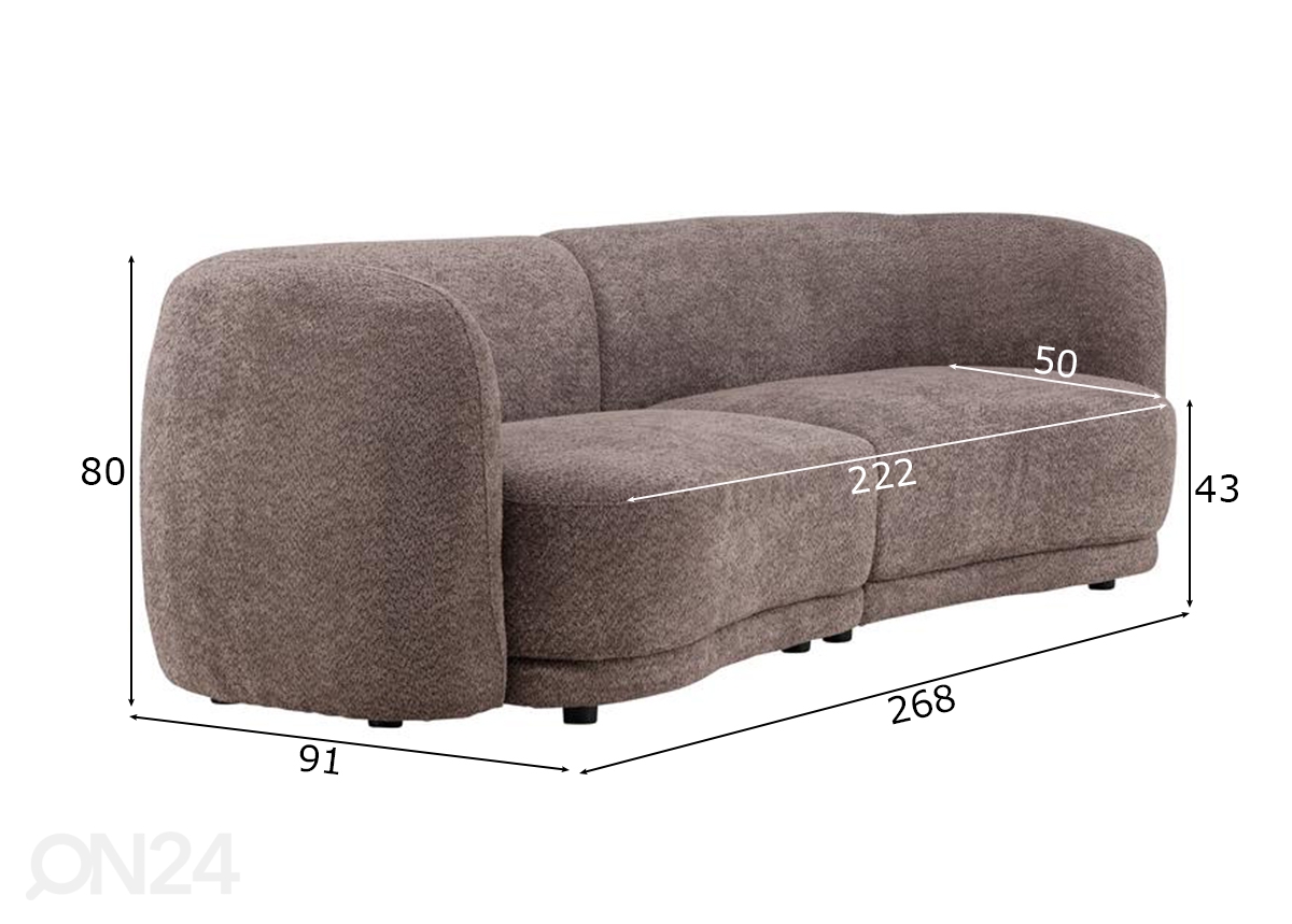 3-местный диван Cielo увеличить размеры