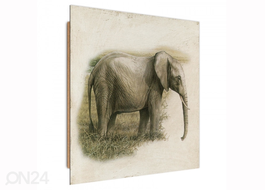 3D настенная картина Painted Elephant 30x30 см увеличить