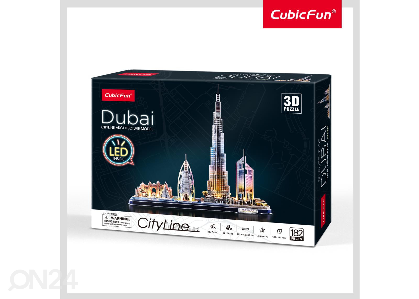 3D-пазл c LED-подсветкой Дубай CUBICFUN City Line увеличить