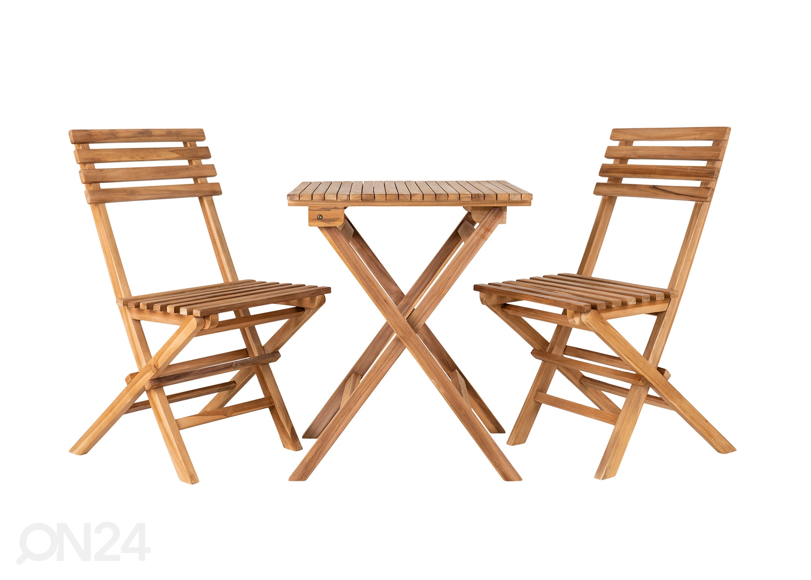 Aiamööbel Ambato laud + 2 tooli suurendatud