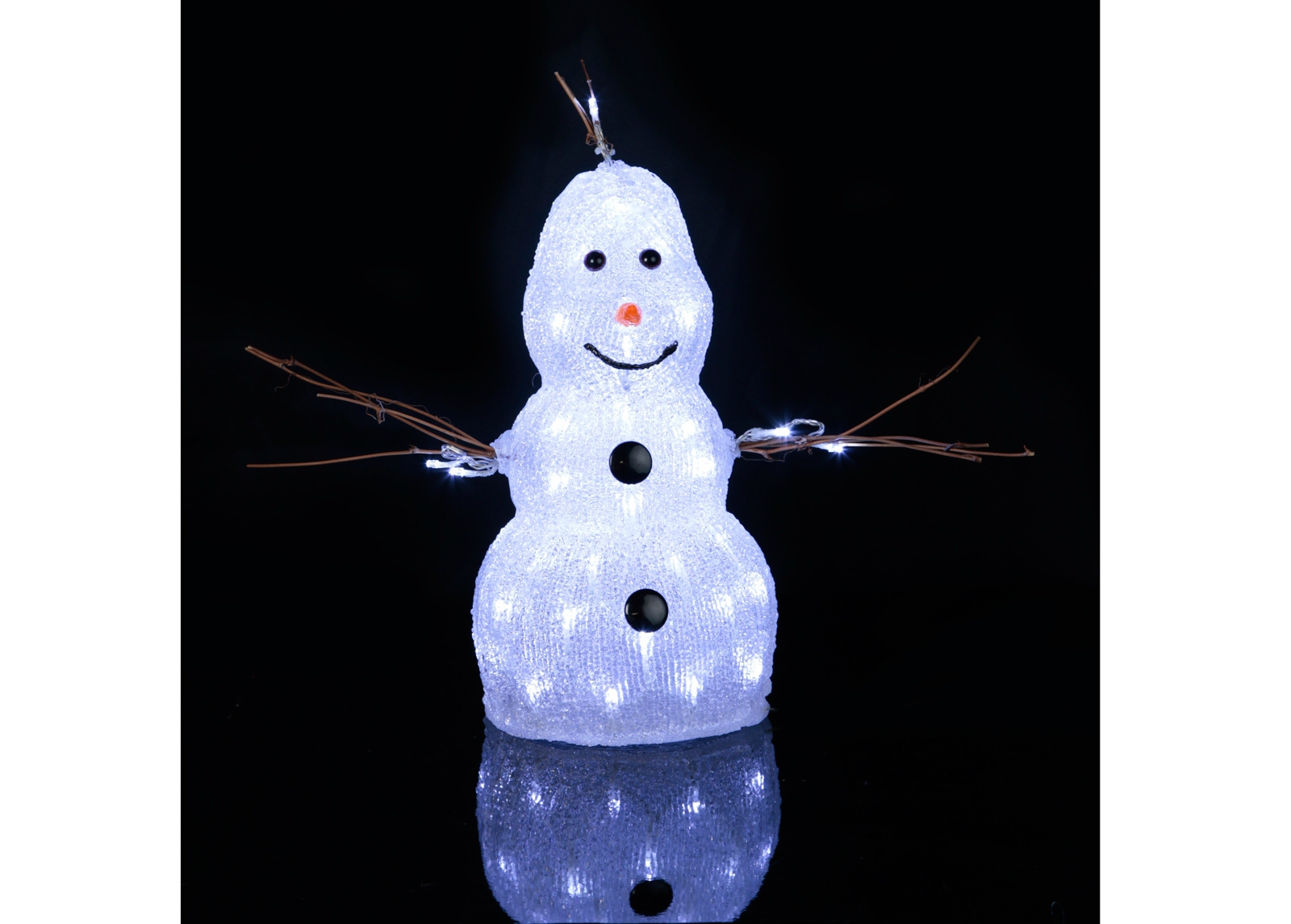 Akrüülist kuju Snowman 38 cm suurendatud
