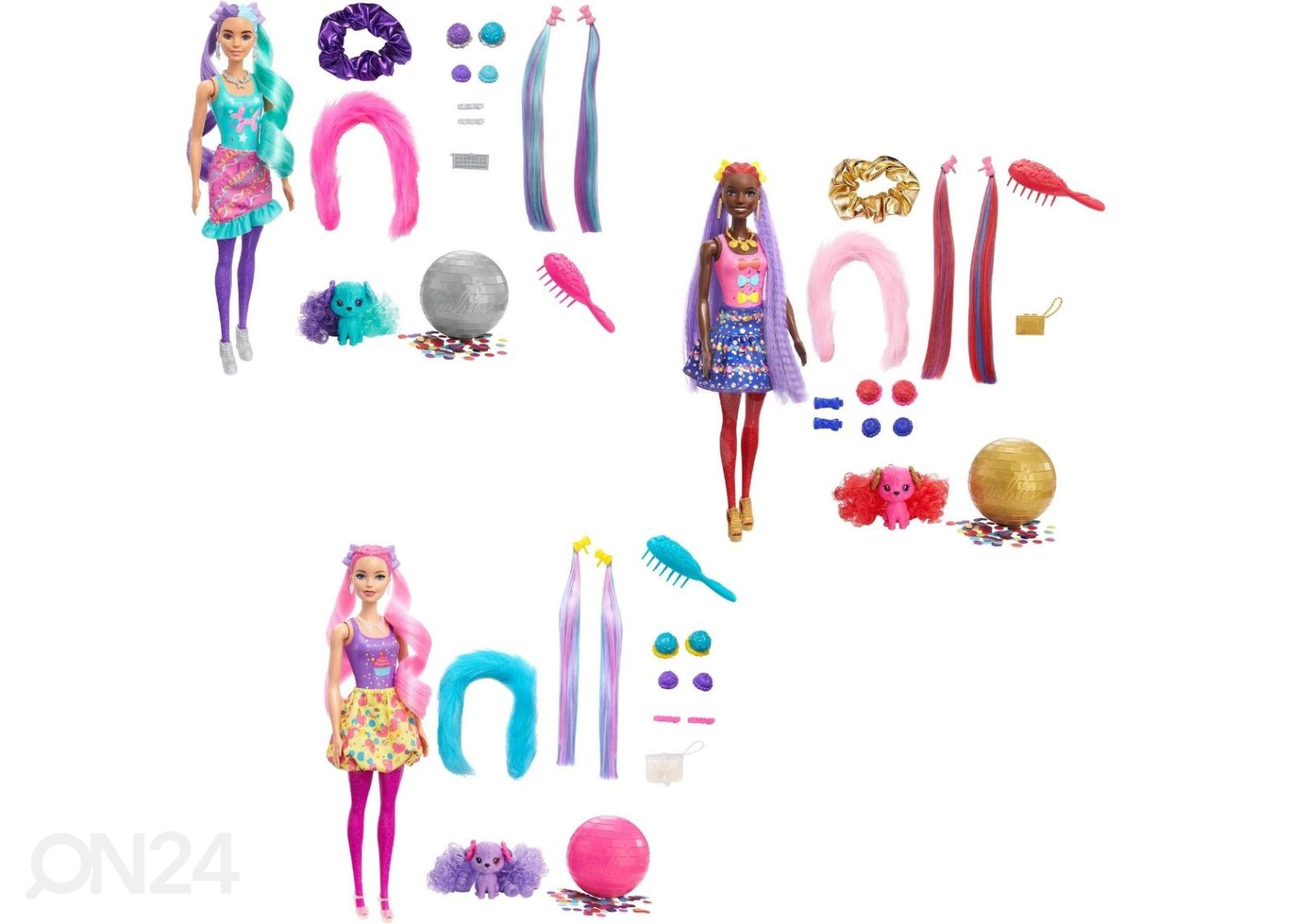 Barbie Color Reveal üllatusnukk soengukomplekt suurendatud