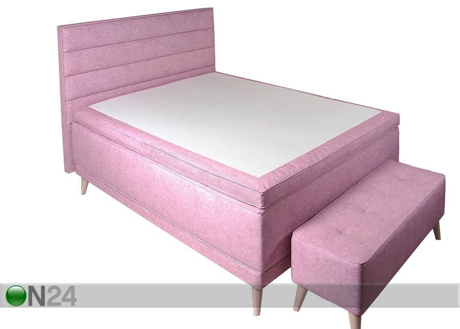 Comfort voodi Hypnos Atlanta (pocket topelt vedrustus + pocket kattemadrats) 160x200 cm suurendatud