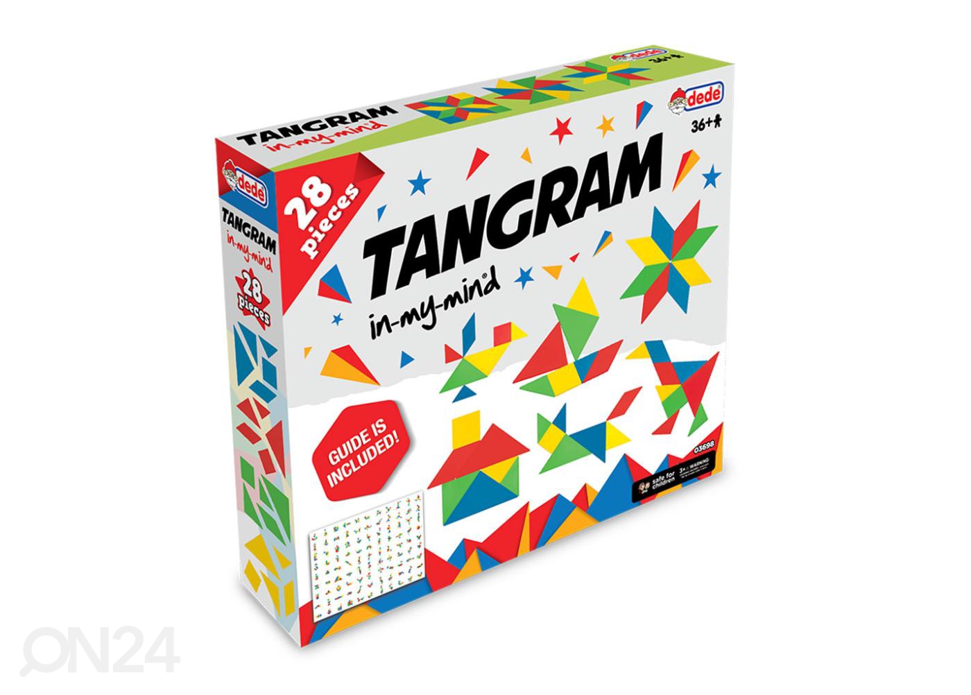 Dede mäng Tangram 28 osa suurendatud