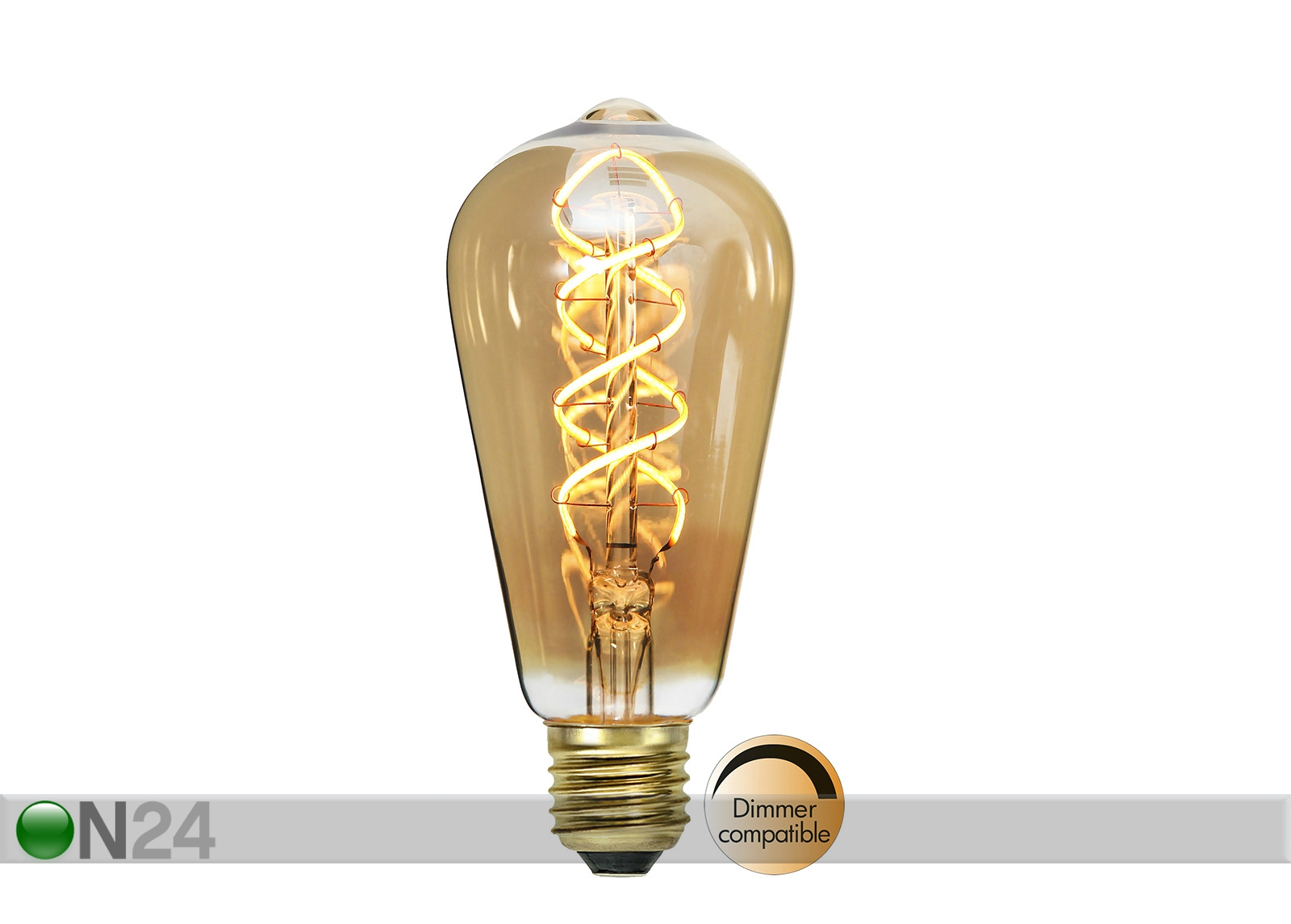 Dekoratiivne LED pirn sokliga E27, 3W suurendatud