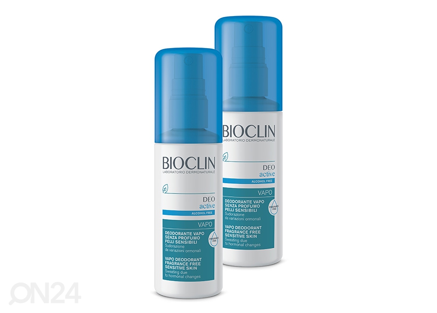 Deodorant Bioclin Deo Active lõhnavaba 2x100ml suurendatud
