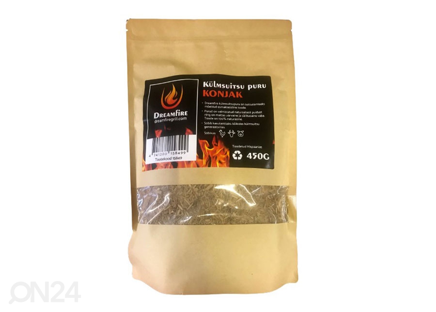 Dreamfire® külmsuitsu puru Konjak 450 g suurendatud