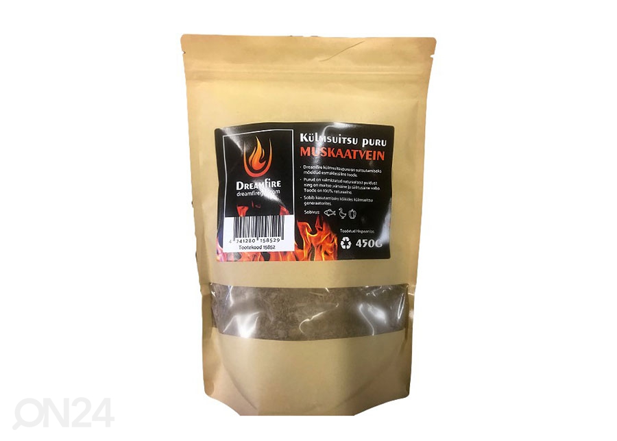 Dreamfire® külmsuitsu puru Muskaatvein 450 g suurendatud
