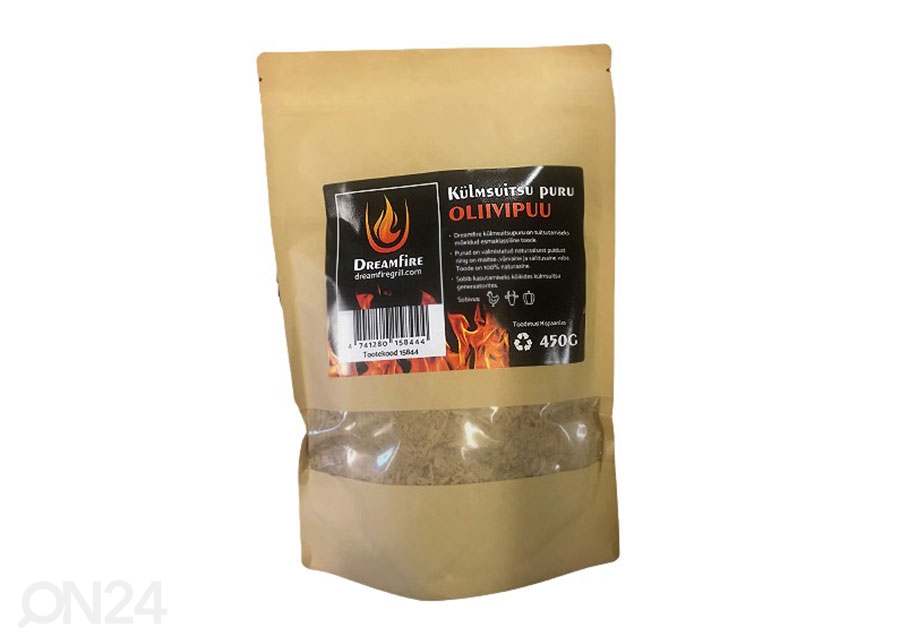 Dreamfire® külmsuitsu puru Oliivipuu 450 g suurendatud