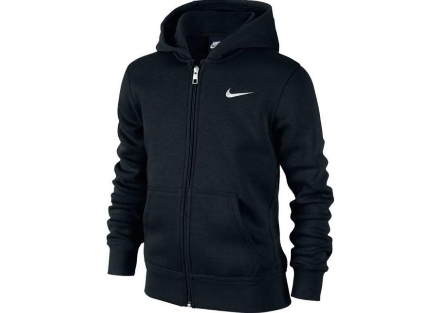 Dressipluus lastele Nike Brushed Fleece Full-Zip Hoodie Junior 619069-010 suurendatud