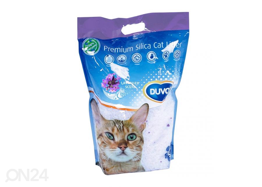 Duvo + наполнитель для кошачьих туалетов Premium Silica Lavender, 5л увеличить