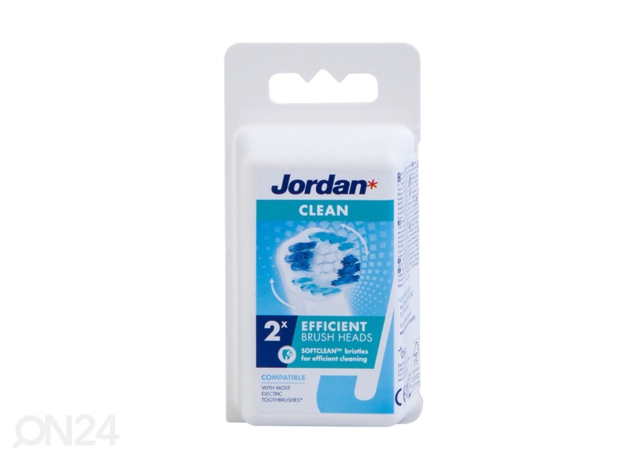 Elektrilise hambaharja hari Jordan Clean 2 tk suurendatud