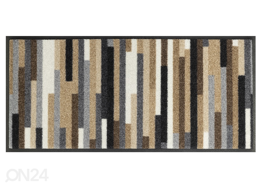 Esikumatt Mikado Stripes nature 35x75 cm suurendatud