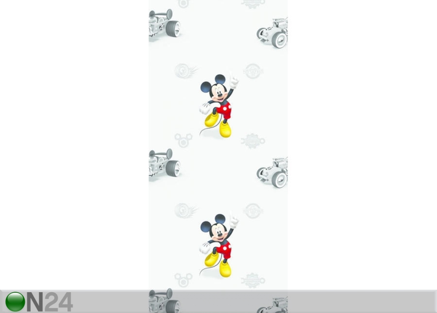 Fleecetapetti MICKEY MOUSE CLASSIC, GREY 53x1000 cm ED-128051   Sisustustavaratalo