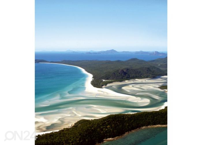 Fliis fototapeet Aerial view of beach 225x250 cm suurendatud