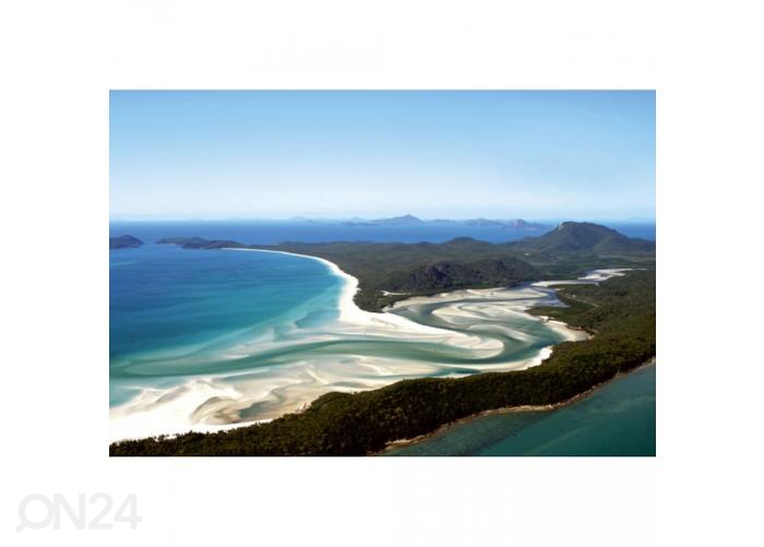 Fliis fototapeet Aerial view of beach 375x250 cm suurendatud