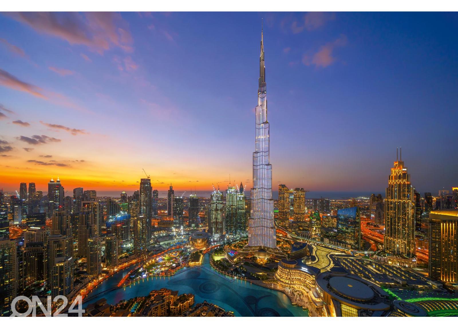 Fliis fototapeet Burj Chalifa Dubai suurendatud