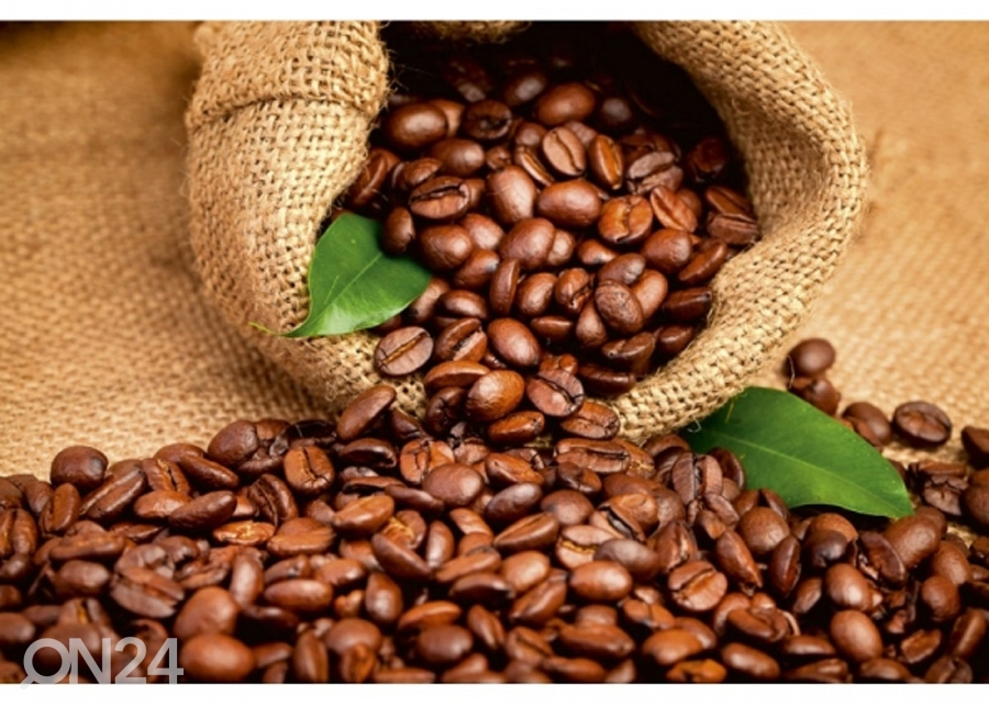 Fliis fototapeet Coffee beans 150x250 cm suurendatud