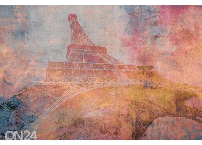 Fliis fototapeet Eiffel Tower Abstract II 150x250 cm suurendatud