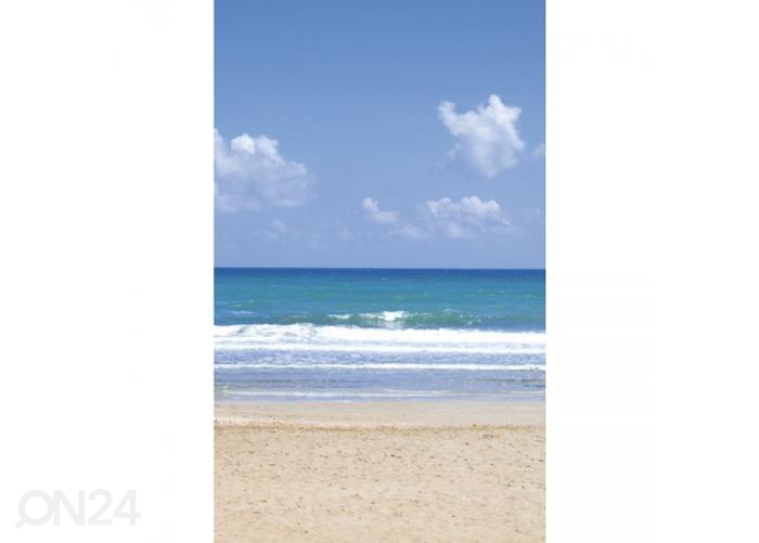Fliis fototapeet Empty beach 150x250 cm suurendatud