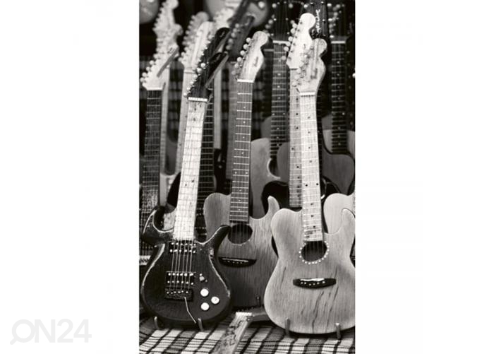 Fliis fototapeet Guitars collection 150x250 cm suurendatud