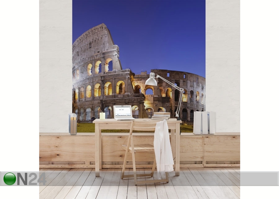 Fliis fototapeet Illuminated Colosseum suurendatud
