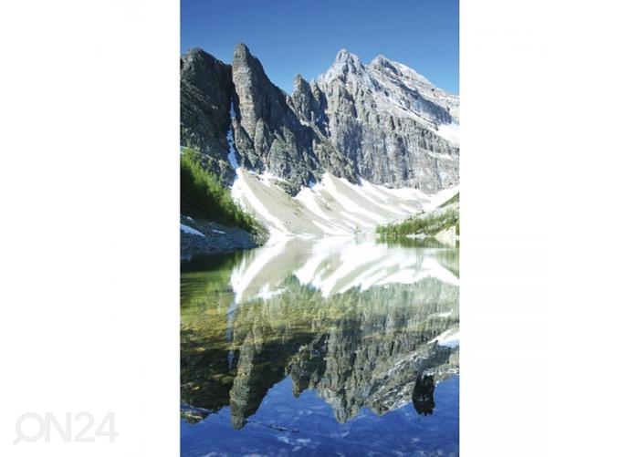 Fliis fototapeet Lake Agnes 150x250 cm suurendatud