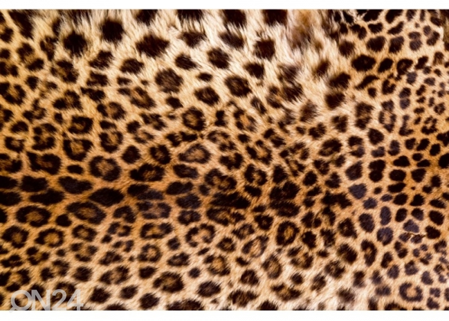 Fliis fototapeet Leopard skin 150x250 cm suurendatud