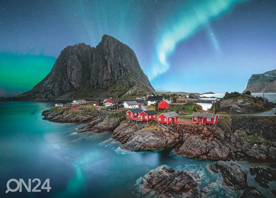 Fliis fototapeet North Light in Lofoten Norway 368x254 cm suurendatud