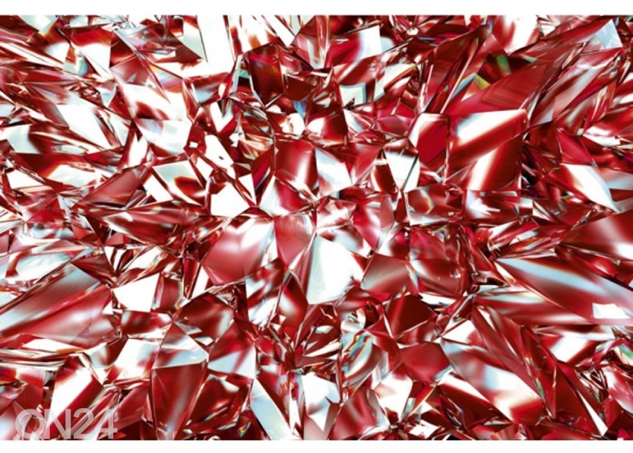 Fliis fototapeet Red crystal 150x250 cm suurendatud