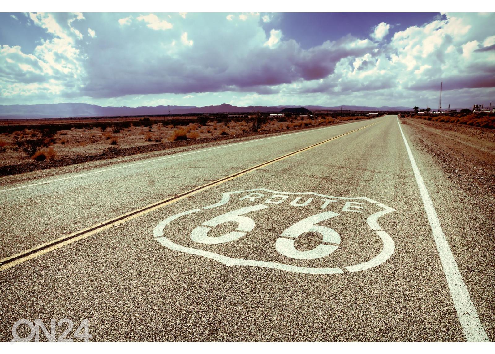 Fliis fototapeet Road Famous Route 66 suurendatud