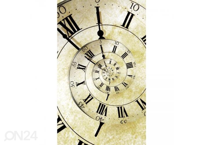 Fliis fototapeet Spiral clock 150x250 cm suurendatud